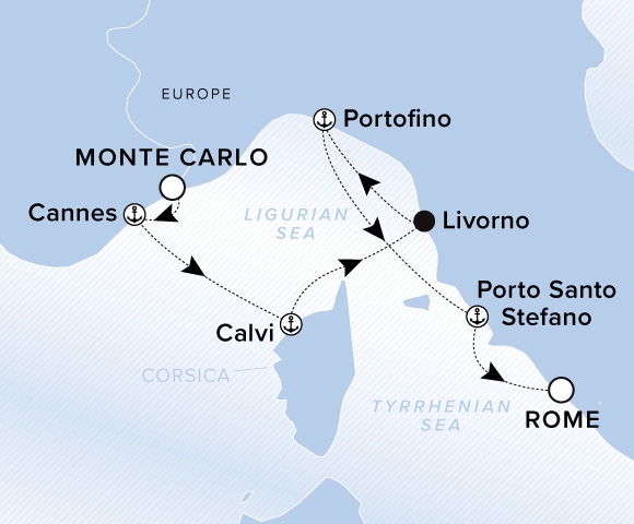 Monte Carlo / Rome (Civitavecchia)