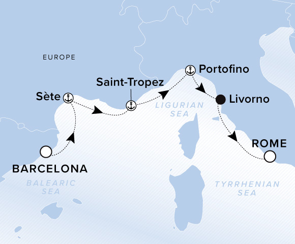 Barcelona / Rome (Civitavecchia)