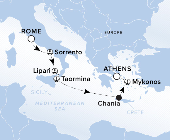 Rome (Civitavecchia) / Athens (Piraeus)